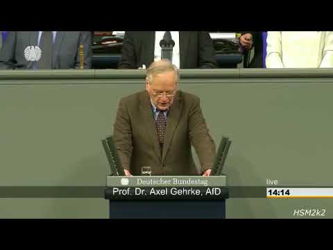 Prof  Dr  Axel Gehrke im Bundestag   Hören Sie auf die Menschen zu ve