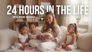24 Hours in the life of a Mom of Four | Sunday Reset, Baking, Home making and motherhood 🌸