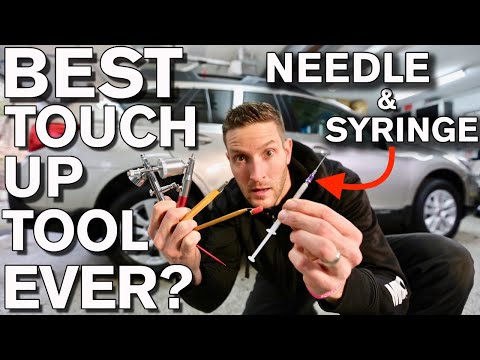 Best Car Paint Touch up Tools Tips Tricks with Needle and Syringe Subaru Outback