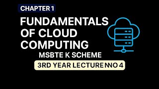 CLOUD COMPUTING | CHAP 1 PART 4 |MSBTE K SCHEME 3RD YEAR 5TH SEM| EASY EXPLAIN | DIPLOMA IN COMPUTER