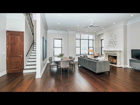 A furnished duplex penthouse steps from the Magnificent Mile