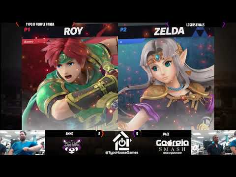 Panda Smash Monday 9/23/19 - Ammo(Roy) VS Pace(Palutena/Zelda) - Losers Finals
