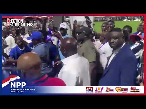 NPP National Delegates Conference: NPP Flagbearer Dr Mahamudu Bawumia prepares to cast his ballot
