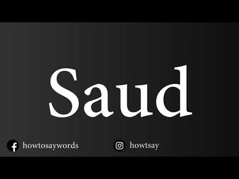 How To Pronounce Saud