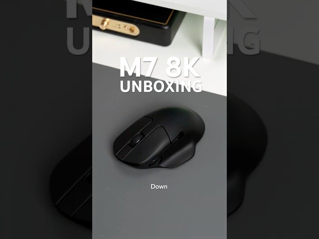 Maus Keychron M7-A1 Bluetooth USB-C 26000DPI Schwarz Ergonomisch Leicht Mini-Empfänger video