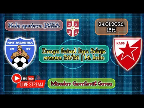 KMF JAGODINA-KMF CRVENA ZVEZDA Druga futsal liga Srbije 14.kolo