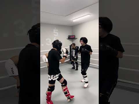 みなと初スパーリング🥊 #キックボクシング #群馬県 #格闘技 #スパーリング #shorts