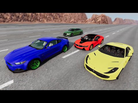 Какая машина доедет до финиша? Гонки на выживание в игре Beamng drive. Гоша и Чич.