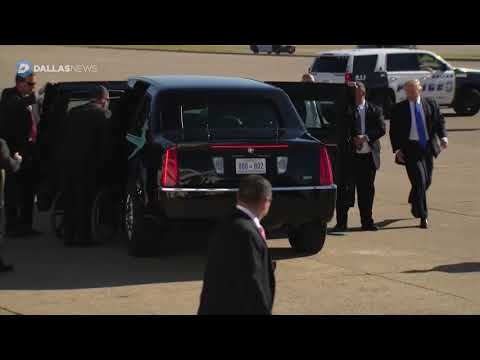 President Trump Arrives in Dallas for Campaign Event