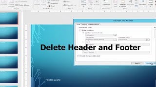How to Delete Header and Footer from Microsoft PowerPoint Slide 2017