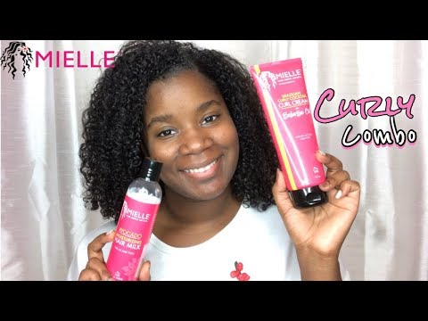 Wash & Go using Mielle Organics Brazilian Curly...