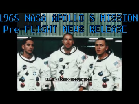1968 NASA APOLLO 8 MISSION Pre-FLIGHT NEWS RELEASE FILM  63204