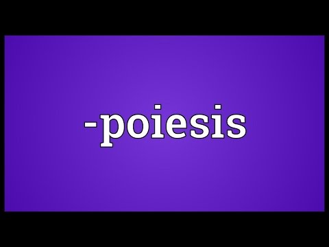 -poiesis Meaning