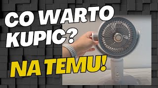Co warto kupić na TEMU ? - wentylator USB,  podnóżek biurowy, ergonomiczna podpórka pod plecy