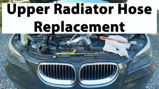 Upper Radiator Hose Replacement I 2008 BMW 528Xi