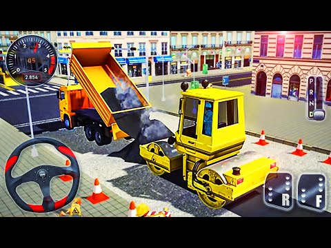 Construction Road Builder 3D Vehicles - City Highway Excavator Construction - Android GamePlay