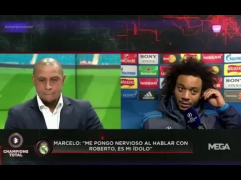 Roberto Carlos and Marcelo funny talk after Man City match