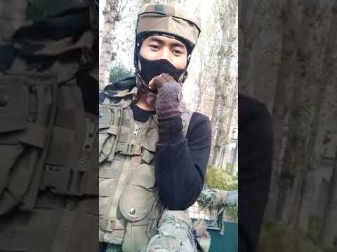 The last moment before he died .(a mizo indian soldier.)