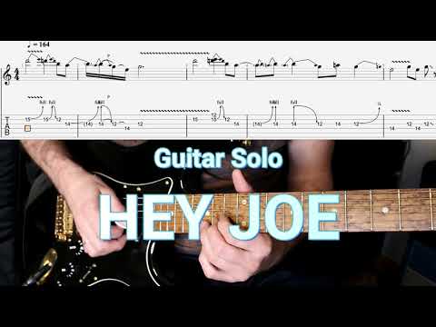 Jimi Hendrix - Hey Joe - Guitar Solo | TAB's (Patreon)