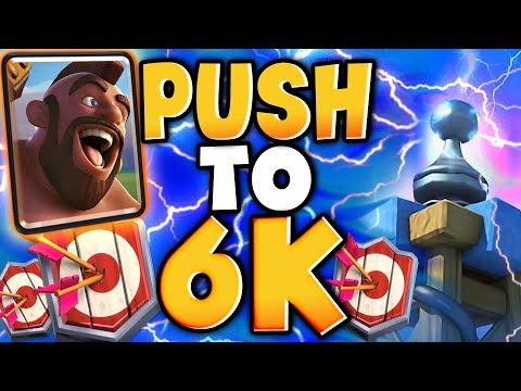 IL MIO DECK HOG RIDER PER LA SCALATA TROFEI in CLASH ROYALE!