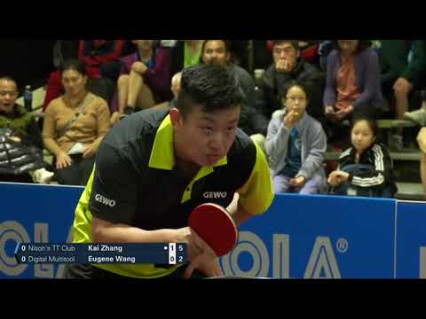 Настольный теннис. Wang Eugene - Kai Zhang