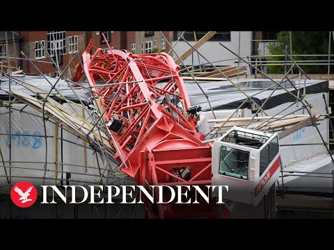 London crane collapse: One person dead and four injured after two houses hit in Bow