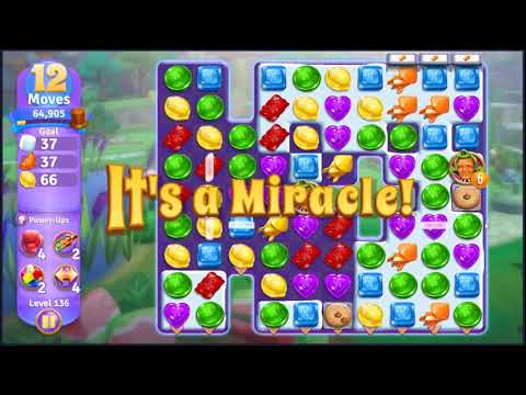 Wonka's World of Candy Level 136 - NO BOOSTERS + FULL STORY 🍫 | SKILLGAMING ✔️