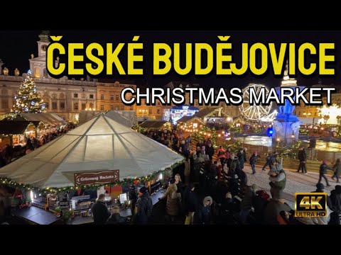 ČESKÉ BUDĚJOVICE | Christmas Market 2025 | POV Walk | (4K)