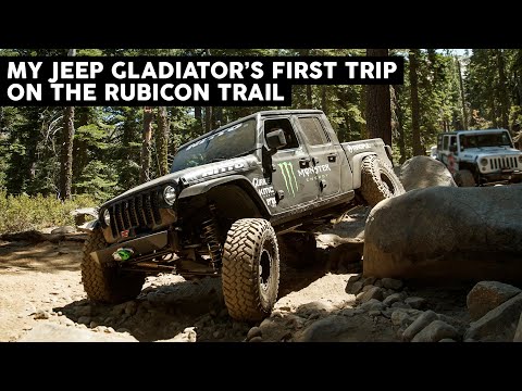 MY JEEP GLADIATOR'S FIRST TIME ON THE RUBICON TRAIL! PART 1 | CASEY CURRIE VLOG