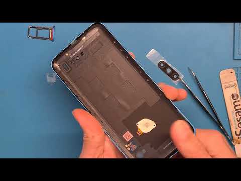 Motorola e7 power back cover replacement and disasembly with a surprise broken fingerprint ribbon