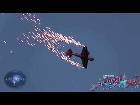 RC Plane with Fireworks YAK54 Nightflight Weston Park 2019