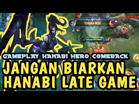 BUILD HANABI TERSAKIT 2022 + JANGAN BIARKAN HANABI SAMPAI LATE GAME PAKAI ITEM PALING SAKIT ML