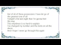 Bob Mould - The Last Night Lyrics