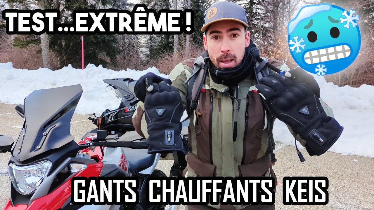 Conditions EXTRÊMES de test des gants chauffants KEIS - Mieux que les poignées chauffantes 