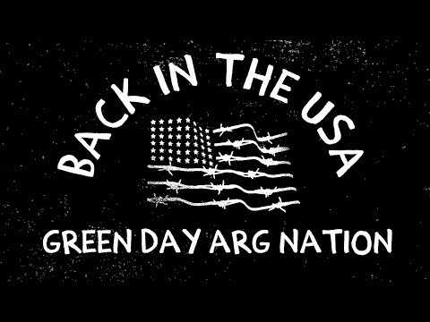 Back In The USA - Green Day (Lyric Video)