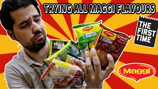 Trying all the Maggi Flavours for the First Time || Honest Maggi Review
