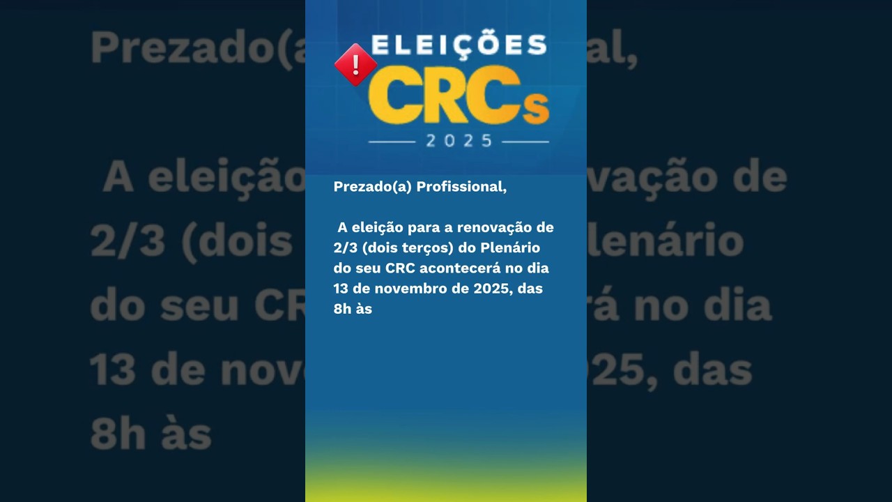 Eleições CRC 2025
