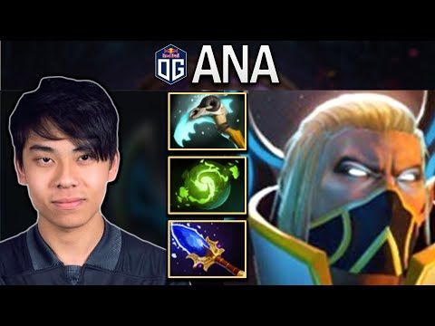 OG.ANA SMURF INVOKER WITH REFRESHER-AGHS - DOTA 2 7.29 GAMEPLAY