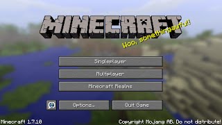 30 minutes of Minecraft Title Screen Music 1.7.10
