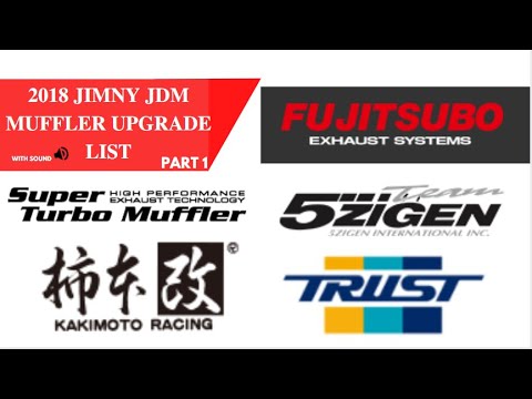 2018 JIMNY JDM EXHAUST MUFFLER UPGRADE LIST AND SOUND (PART 1)