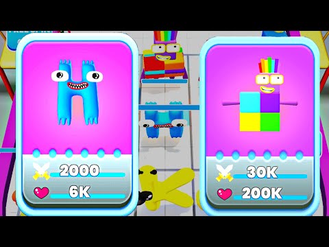 Merge Number Cube Monster Run Vs Merge Number Run ⭐ Number Lore ⭐ Alphabet Game ⭐ Abcdef..stuvwxyz