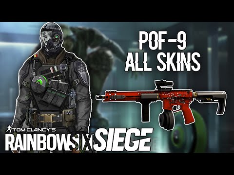 ALL NEW WEAPONS SKINS Of NEW GUN P0F-9 In Vector Glare - Sens - Rainbow Six Siege Y7S2