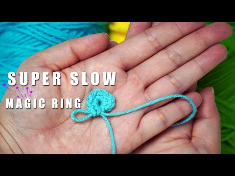 How to Crochet a Magic Ring (Slow for New Crocheters)