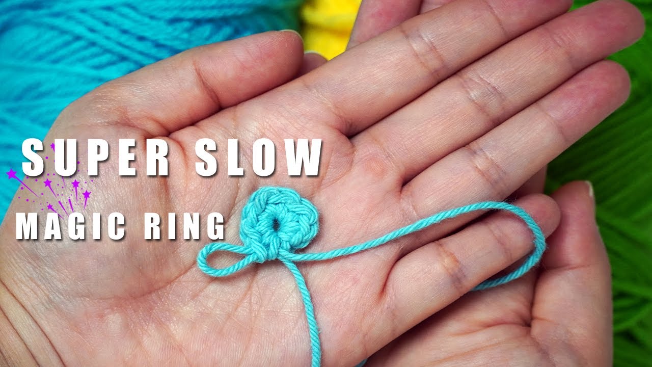 How to Crochet a Magic Ring (Slow for New Crocheters)