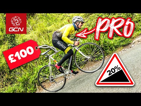 Pro On A £100 Bike VS Killer Climb!