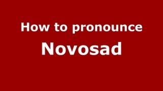 How to pronounce Novosad