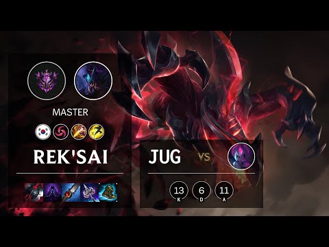 Rek'Sai Jungle vs Evelynn - KR Master Patch 10.15