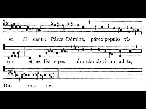 Ash Wednesday Antiphon for the Distribution of Ashes:  Juxta vestíbulum (solfeggio)