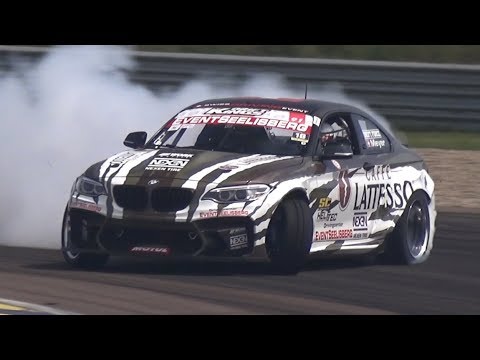 800HP HGK BMW F22 Eurofighter! - Yves Meyer Drifting at Modena Circuit!