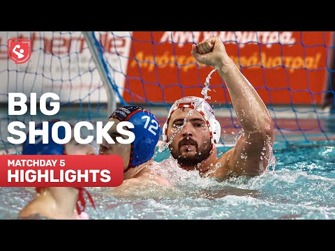 HIGHLIGHTS | Shocking Results and Surprises 👀 | Water Polo Champions League MD5
